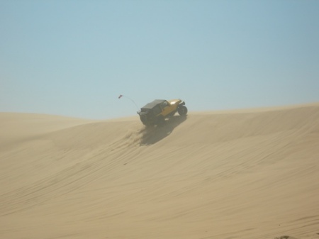 Here is my son Kevin climbing the sand dunes