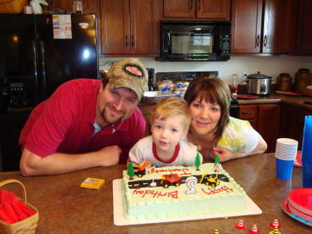 My, Daugther Stacy, Son in Law, and Grandson