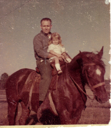 daddy and pam horseback 1962