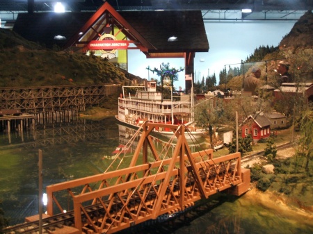 Huge Train Exhibit at Enterainment Junction