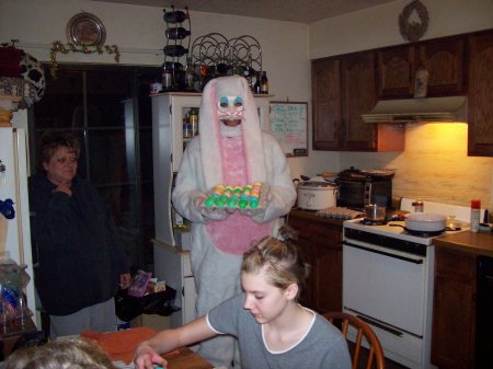 Easter Bunny with the finished product