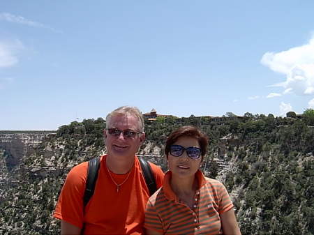 Grand Canyon w wife Janet