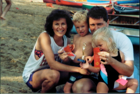 Kathie and I with Thomas and Lesli  1997