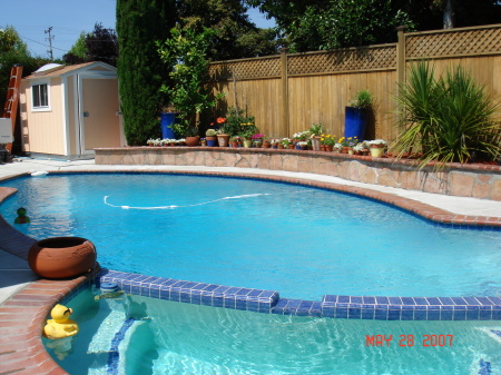 My Pool and Jacuzzi at home