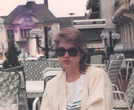Becky Crittenden Heintzelman in Germany - 1985