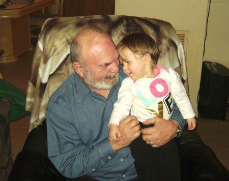 Madie with Great Grandpa