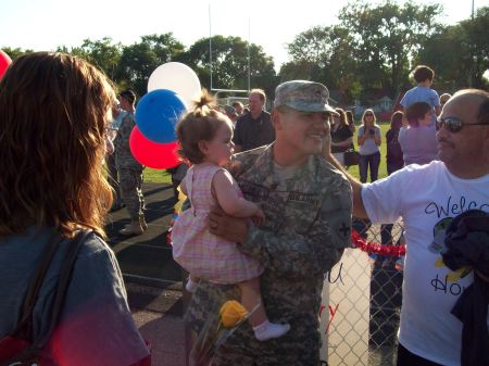 son home from war.