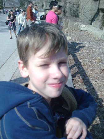 My son Jason at Brookfield Zoo, 3/29/09