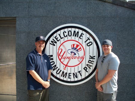 Frank and me at Yankee Stadium