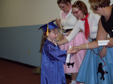 Sarah's preschool graduation, 2009