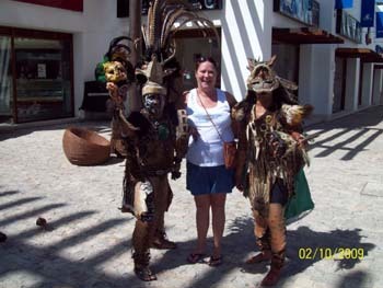 Mayan Warriors and me in Playa