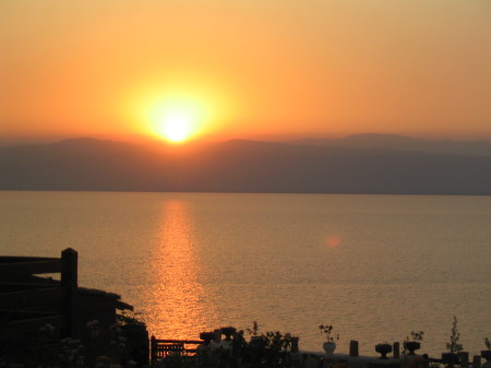 Sunset over the Dead Sea