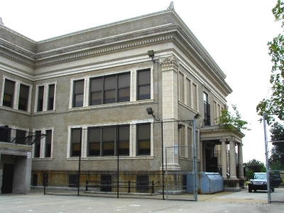 West Side entrance to school-2006