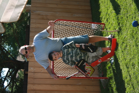 There's  always time for hockey at our house!