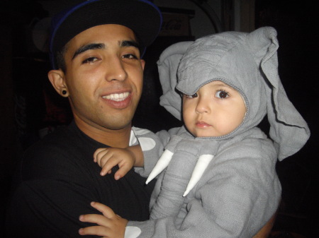 My son Eduardo and grandson Isaiah