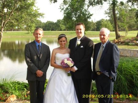 Gary and Dad w/the Bride and Groom