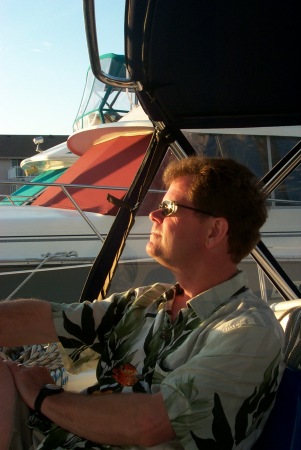 Mark Watching sunset on iLean Windward