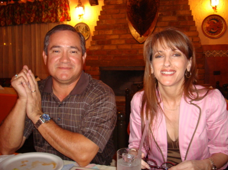 My husband, Robert and me