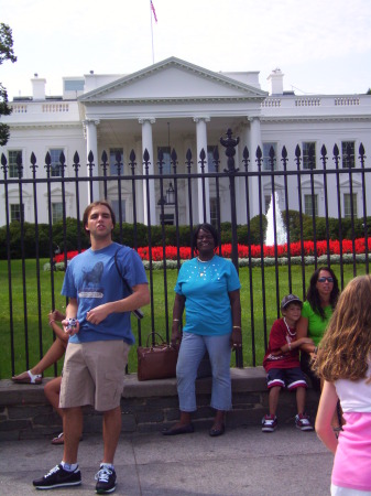 Margie in front of the White House