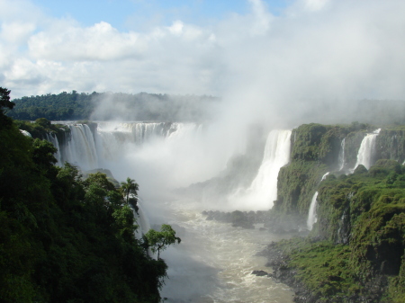 Iguasu Falls between Argentina and Brazil