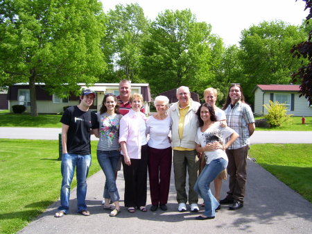 the whole gang with my 90 year old grandmother