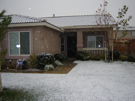 Snow storm! in Victorville Ca.