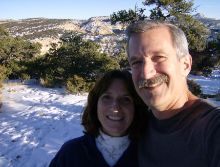 With my wife Adriana in snowy Utah