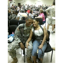 Bud & Donesia before he leave for Iraq