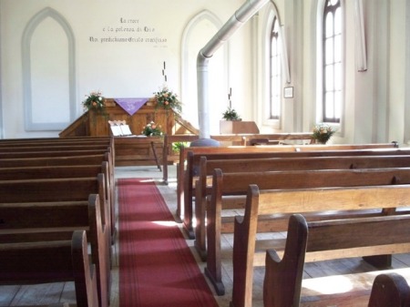 Inside the waldensee church