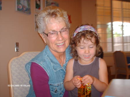 Grandma Judy (me) and Madie, granddaughter
