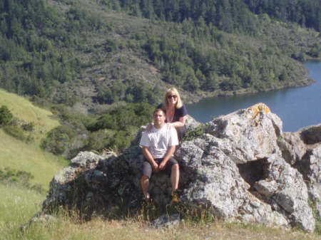 My son Nick and I hiking in Fairfax May 09