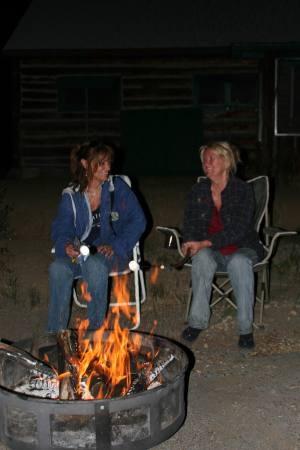Warm campfire