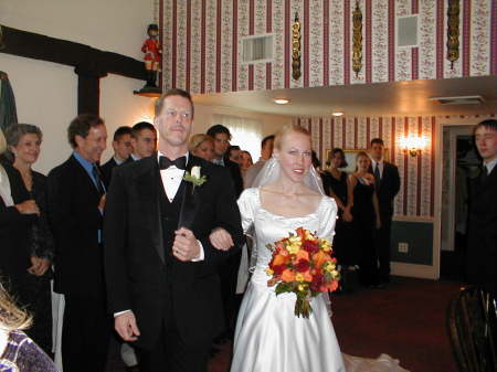 Walking Kerrie down Aisle