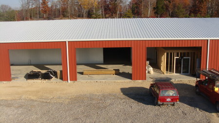 other end of new barn - 2008