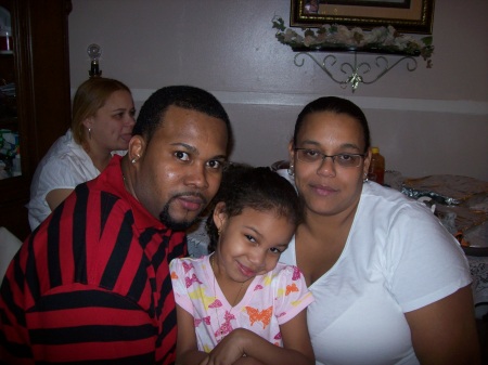 My hubby my daughter and me