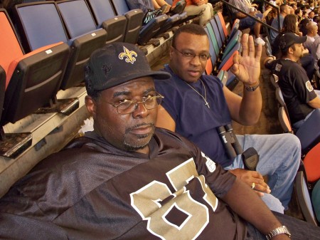 attending a Saints game with two of my best fr