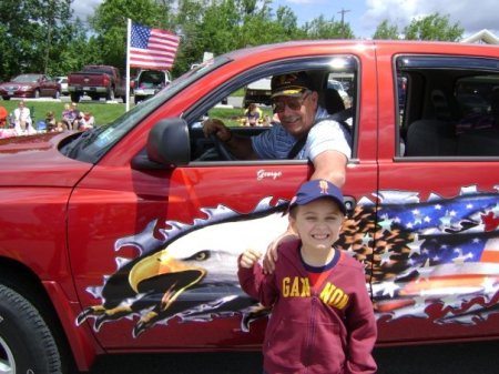 MY 1ST GRANDSON AT THE 4TH OF JULY PARADE