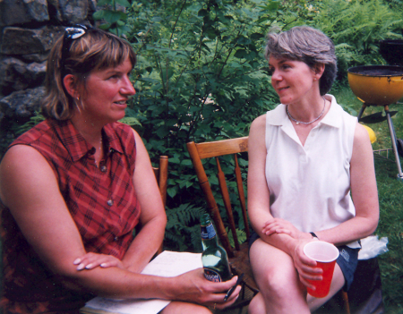 Heather Engleman '74 and Julie Bishop '73