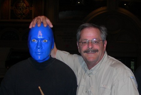 blue man