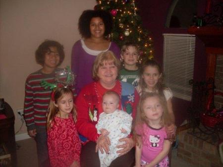 2009 Christmas w/all 7 Grandchildren