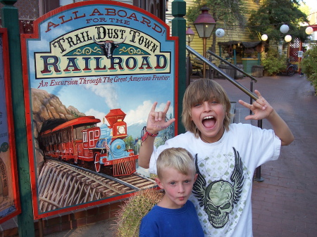 Grandkids at Trail Dust Town