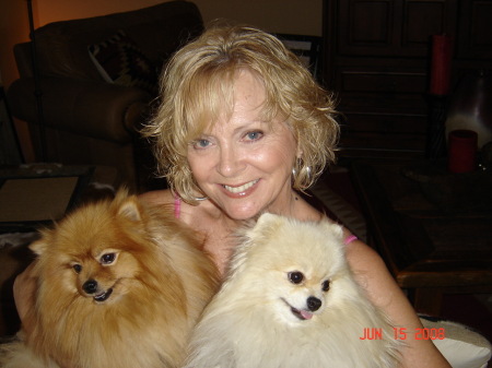 Me with my furry best buddies Tinker and Jazzy