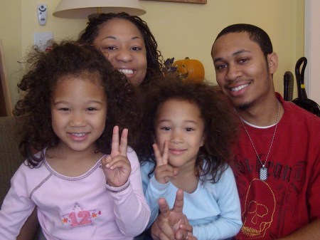 Justin & Rochelle with the kids