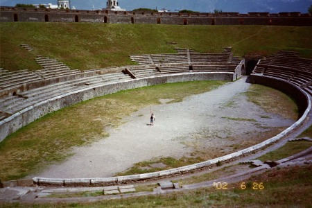 Roman Gladitorial arena in Pompii