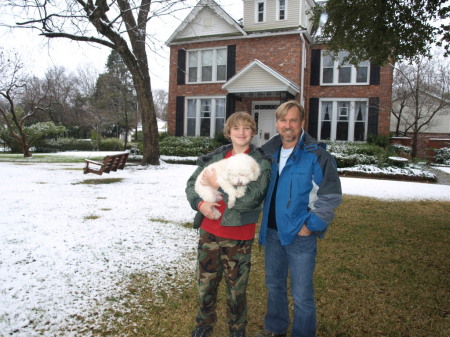 Dad, Kaelin & Pooh