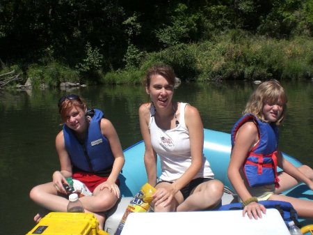 On the river with my girls