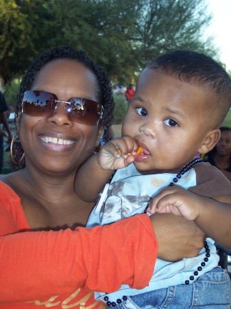 My Sis and grandson