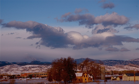 An early 2009 winter view from my balcony