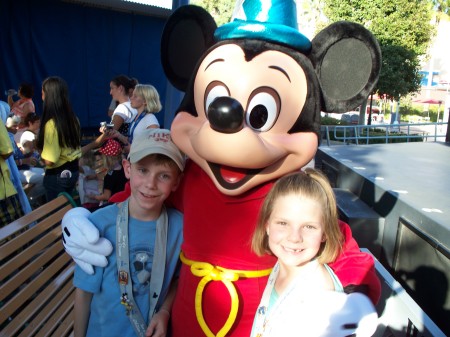 Disney with grandchildren 2008
