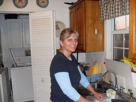 Carol in the kitchen